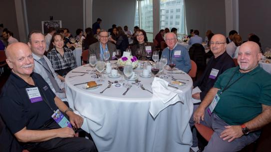 Alumni members enjoying lunch 